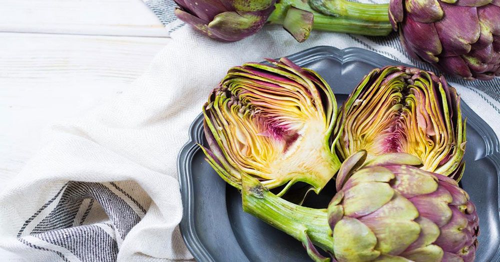 Cut artichoke