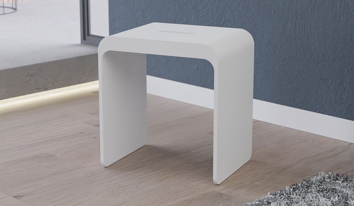 Modern white stool